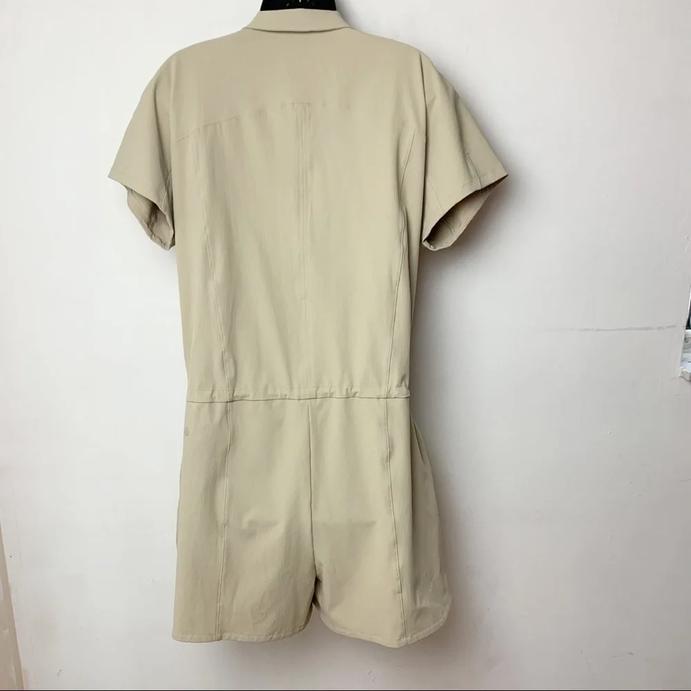 lululemon athletica Beige Short-Sleeve Utility Romper - Picture 7 of 10
